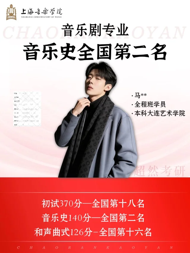 马同学 · 音乐剧方向成绩封面